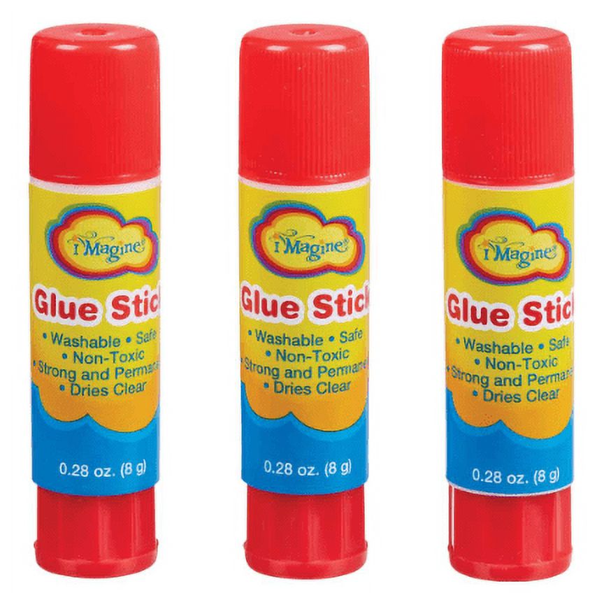 Set of 6- CLY 3 Pack Glue Sticks for Classroom Non-Toxic Glue